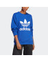 ADIDAS ORIGINALS Bluză de molton 'Trefoil Crew' albastru regal / alb - Pled.ro