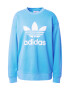 ADIDAS ORIGINALS Bluză de molton 'Trefoil Crew' azuriu / alb - Pled.ro