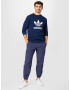 ADIDAS ORIGINALS Bluză de molton 'Adicolor Classics Trefoil' bleumarin / alb - Pled.ro