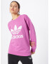 ADIDAS ORIGINALS Bluză de molton 'Trefoil Crew' mov deschis / alb - Pled.ro