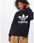 ADIDAS ORIGINALS Bluză de molton 'Trefoil' negru / alb - Pled.ro