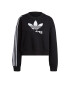 ADIDAS ORIGINALS Bluză de molton negru / alb - Pled.ro