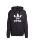 ADIDAS ORIGINALS Bluză de molton 'Adicolor Classics Trefoil' negru / alb - Pled.ro