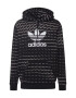 ADIDAS ORIGINALS Bluză de molton negru / alb - Pled.ro