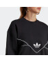 ADIDAS ORIGINALS Bluză de molton negru / alb - Pled.ro