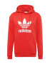 ADIDAS ORIGINALS Bluză de molton 'Adicolor Classics Trefoil' roșu / alb - Pled.ro