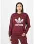 ADIDAS ORIGINALS Bluză de molton 'Trefoil Crew' roșu / alb - Pled.ro