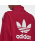 ADIDAS ORIGINALS Bluză de molton roșu burgundy / alb - Pled.ro