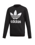 ADIDAS ORIGINALS Bluză de molton 'Trefoil Crew' negru - Pled.ro