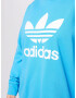 ADIDAS ORIGINALS Bluză de molton turcoaz / alb - Pled.ro