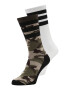 ADIDAS ORIGINALS Ciorapi trei sferturi 'Camo Crew ' crem / kaki / negru / alb murdar - Pled.ro