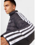 ADIDAS ORIGINALS Geacă de primăvară-toamnă 'Padded Stand-Up Collar ' negru / alb - Pled.ro