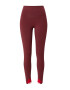 ADIDAS ORIGINALS Leggings 'Ribbed Cuff' roșu / roșu burgundy / alb - Pled.ro