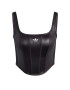 ADIDAS ORIGINALS Top 'Corset' negru / alb - Pled.ro