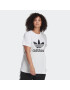 ADIDAS ORIGINALS Tricou 'Adicolor Classics Trefoil ' negru / alb - Pled.ro