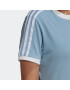 ADIDAS ORIGINALS Tricou albastru deschis / alb - Pled.ro