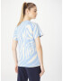 ADIDAS ORIGINALS Tricou 'Abstract Allover Animal Print' albastru fumuriu / albastru deschis / alb - Pled.ro