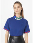 ADIDAS ORIGINALS Tricou 'Rib Collar ' albastru / roșu / alb murdar - Pled.ro