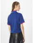 ADIDAS ORIGINALS Tricou 'Rib Collar ' albastru / roșu / alb murdar - Pled.ro