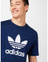 ADIDAS ORIGINALS Tricou 'Adicolor Classics Trefoil' bleumarin / alb - Pled.ro