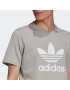 ADIDAS ORIGINALS Tricou gri amestecat / alb - Pled.ro