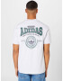 ADIDAS ORIGINALS Tricou 'Varsity Loose' gri amestecat / verde smarald / negru - Pled.ro