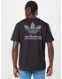 ADIDAS ORIGINALS Tricou 'Trefoil Series Street' gri / negru - Pled.ro