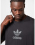 ADIDAS ORIGINALS Tricou 'Trefoil Series Street' gri / negru - Pled.ro