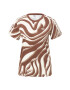 ADIDAS ORIGINALS Tricou 'Abstract Allover Animal Print' maro / alb - Pled.ro