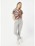 ADIDAS ORIGINALS Tricou 'Abstract Allover Animal Print' maro / alb - Pled.ro