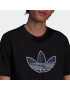 ADIDAS ORIGINALS Tricou mov închis / negru / alb - Pled.ro