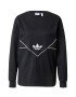 ADIDAS ORIGINALS Tricou 'Long-Sleeve Top' negru / alb - Pled.ro