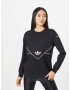 ADIDAS ORIGINALS Tricou 'Long-Sleeve Top' negru / alb - Pled.ro