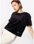 ADIDAS ORIGINALS Tricou 'Essentials+ Fluffy' negru / alb - Pled.ro