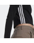 ADIDAS ORIGINALS Tricou 'Centre Stage Cutout' negru / alb - Pled.ro