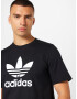 ADIDAS ORIGINALS Tricou 'Adicolor Classics Trefoil' negru / alb - Pled.ro