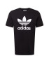 ADIDAS ORIGINALS Tricou 'Adicolor Classics Trefoil' negru / alb - Pled.ro