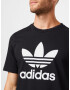 ADIDAS ORIGINALS Tricou 'Adicolor Classics Trefoil' negru / alb - Pled.ro