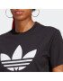 ADIDAS ORIGINALS Tricou 'Adicolor Classics Trefoil' negru / alb - Pled.ro