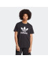 ADIDAS ORIGINALS Tricou 'Adicolor Classics Trefoil' negru / alb - Pled.ro