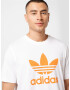 ADIDAS ORIGINALS Tricou portocaliu / alb - Pled.ro