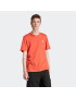 ADIDAS ORIGINALS Tricou 'Trefoil Essentials' portocaliu / alb - Pled.ro