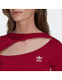 ADIDAS ORIGINALS Tricou 'Centre Stage Cutout' roșu / alb - Pled.ro