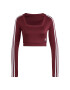 ADIDAS ORIGINALS Tricou roșu burgundy / alb - Pled.ro