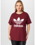 ADIDAS ORIGINALS Tricou rubiniu / alb - Pled.ro