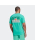 ADIDAS ORIGINALS Tricou 'Sports Club' gri deschis / verde jad / roșu / alb - Pled.ro