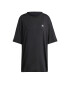 ADIDAS ORIGINALS Tricou supradimensional 'Trefoil' negru / alb - Pled.ro