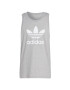 ADIDAS ORIGINALS Tricou 'Adicolor Classics Trefoil' gri amestecat / alb - Pled.ro