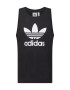 ADIDAS ORIGINALS Tricou 'TREFOIL' negru / alb - Pled.ro