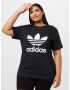 ADIDAS ORIGINALS Tricou 'Adicolor Classics Trefoil ' negru / alb - Pled.ro